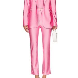 NWT Good American Sorority Pink Trousers